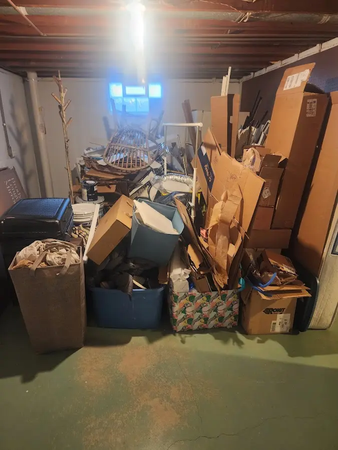 Roll-off dumpster container at job site for 40 Yard Dumpster Rental in Woolwich